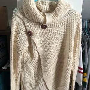 Super soft sweater with cozy neck
